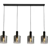 Searchlight Hanglamp Sweden 4-lichts Smoked