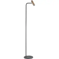 Highlight Vloerlamp Trend Zwart Met Koper Brons