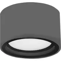 Lyora Ronde plafondlamp Focus Ø 10cm grijs