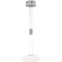 Q-SMART-HOME Slimme hanglamp Q-Etienne, dimbaar, alu / grijs / zink, Woon-/ Eetkamer, metaal, Modern, Slimme hanglamp