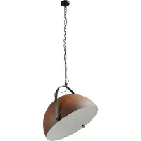 Masterlight Landelijke hanglamp Larino 60 roestbruin met wit
