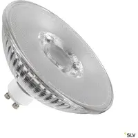 SLV LED reflectorlamp QPAR111 GU10 helder 8W 2700K 680 lumen LED-Reflektor, dimbaar, helder / transparant, Gips / Klei, GU10 LED-lamp