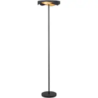 Highlight Design Vloerlamp Ascoli Zwart Met Goud Ø 36cm
