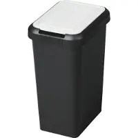 Cep afvalscheidingscontainer met touch- en liftmechanisme, 45 liter, wit