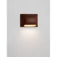 Nova Luce Design wandlamp Sub roestbruin