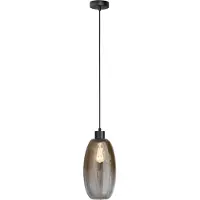 Masterlight Glazen hanglamp Olive Ø 18,5cm - zwart