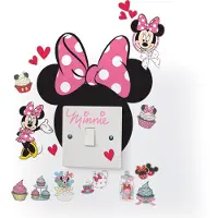 Worlds Apart Muurstickers Minnie Mouse - Lichtschakelaar