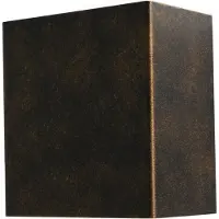 Masterlight Wandlamp Up - Down Metallico zwart goud gevlamd