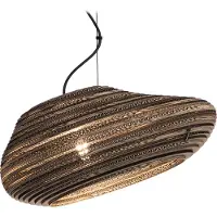 Think Paper Oval 540 kartonnen hanglamp Ø 54cm