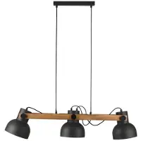 JUST LIGHT Hanglamp Cup 2.0, dimbaar, zwart, Woon-/ Eetkamer, metaal, Industrieel design, hanglamp