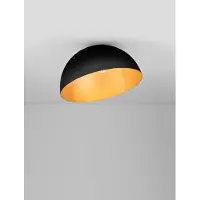 Lyora Plafondlamp Onia zwart met goud Ø 50cm