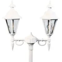 Konstsmide Lantaarnlamp Pallas 2-lichts wit