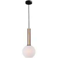 Masterlight Hanglamp Ø 20cm Bella 2 Messing goud met mat wit glas