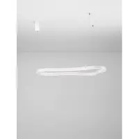 Lyora Natuurlijke vorm hanglamp Dussa wit 120cm