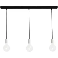Masterlight Witte pendel hanglamp Concepto 3-lichts met zwart