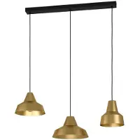Eglo Gouden hanglamp Savarna met 3 kappen