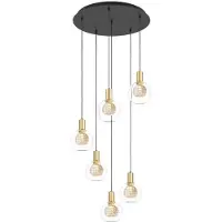 Stars of Light Design hanglamp Terque zwart goud