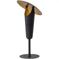 Expo ETH The Britt tafellamp 1xGU10 aan/uit op koker zwart