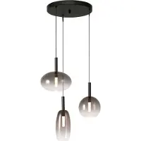 Masterlight 3L vide hanglamp Lido met smoke-fading glas