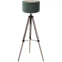 Steinhauer Tripod Vloerlamp Triek Met Groene Kap