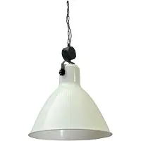 Masterlight Retro industrie hanglamp Industria 58 Bud wit met zwart