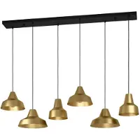 Eglo Gouden hanglamp Savarna met 6 kappen