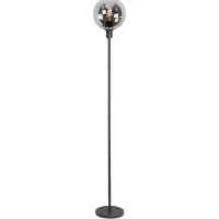 Highlight Vloerlamp Fantasy Zwart Met Smoke Glas