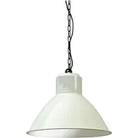 Masterlight Retro industrie hanglamp Industria 44 wit met zwart