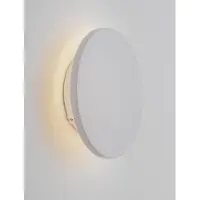 Nova Luce Ronde wandlamp Copper wit Ø 13,5cm