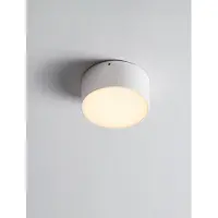 Nova Luce Ronde plafondlamp Judi Ø 12cm wit
