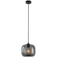 Artdelight Hanglamp Preston Grijs Glas Ø 24cm