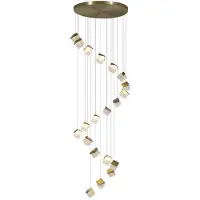 Searchlight Design vide lamp Cuboid 20-lichts goud