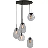 Masterlight Vide hanglamp Lava 5x helder glas