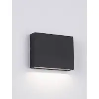 Nova Luce Strakke wandspot Tick downlighter zwart