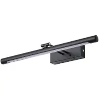 Searchlight Wandlamp Holton, dimbaar, zwart, Woon-/ Eetkamer, metaal, Modern, wandlamp