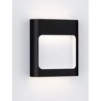 Nova Luce Zwarte wandlamp Tall up en down