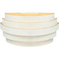 Highlight Design wandlamp Scudo wit met goud 25cm