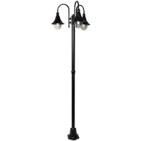 Franssen Staande tuinlamp Calice 3-lichts zwart