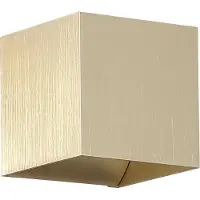 Lyora Vierkante wandlamp Sifor geborsteld goud