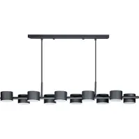 Expo ETH Prince hanglamp 10x G9 verst.kap z.lamp zwart