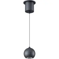Artdelight Hanglamp Bol Miami Zwart Ø 10cm