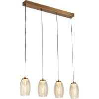 Searchlight 4 Lichts Hanglamp Cyclone Brons