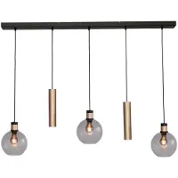 Masterlight Hanglamp Lazise 2 3x Ø 20cm en 2x GU10 goud
