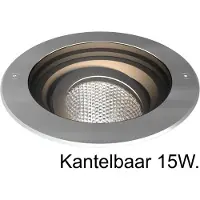 Franssen Led grondspot Spotpro 20cm kantelbaar RVS