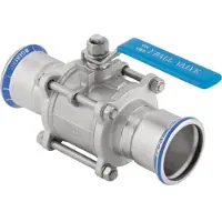 Geberit Mapress 92103 - RVS - kogelkraan - flenzen 28 mm
