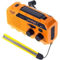 Adler AD 1197 noodradio met handslinger inclusief ingebouwde zaklamp Solar