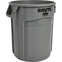 Multi Brute afvalbak, polyethyleen, rond, 37 l, grijs