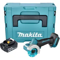 Makita DMC 300 T1J accu haakse slijper 18 V 76 mm borstelloos + 1x oplaadbare accu 5.0 Ah + Makpac - zonder lader