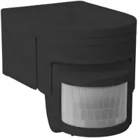 Kanlux S.A. Bewegingssensor opbouw 160¡ - IP44 - PIR infrarood bewegingsmelder - 230V max. 1200W - Zwart