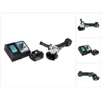 Makita DGA 517 RG1 accu haakse slijper 18 V 125 mm borstelloos + 1x oplaadbare accu 6.0 Ah + lader